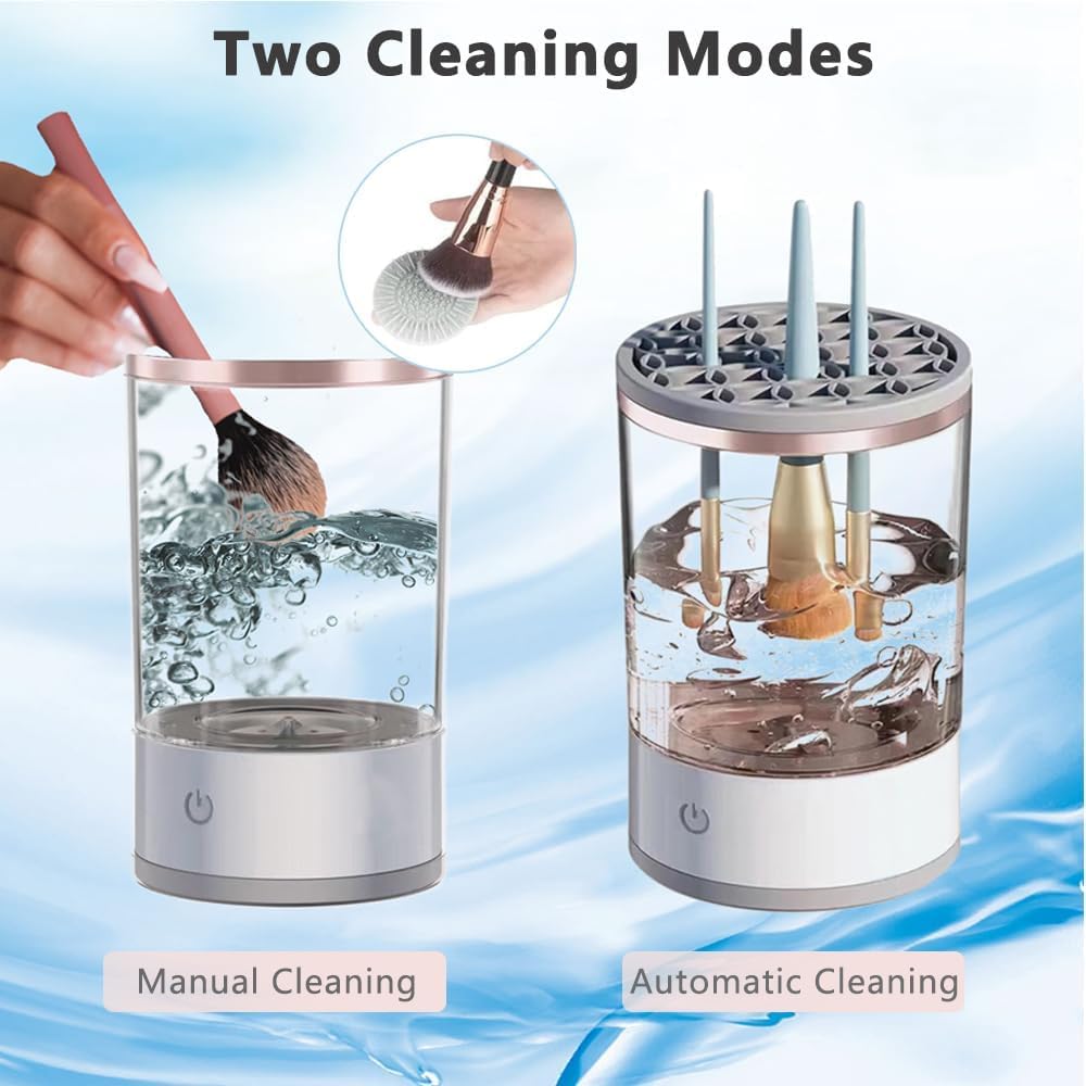 Makeup brush washer for all brush sizes