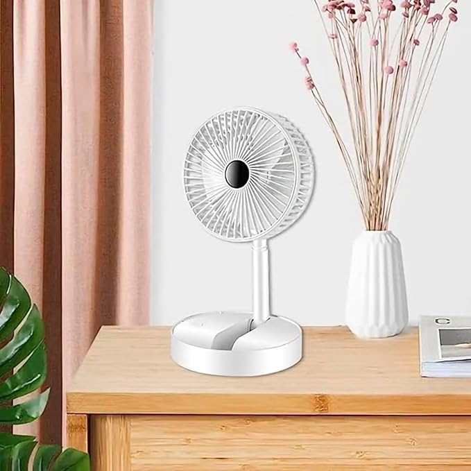 Rechargeable desk fan for office use