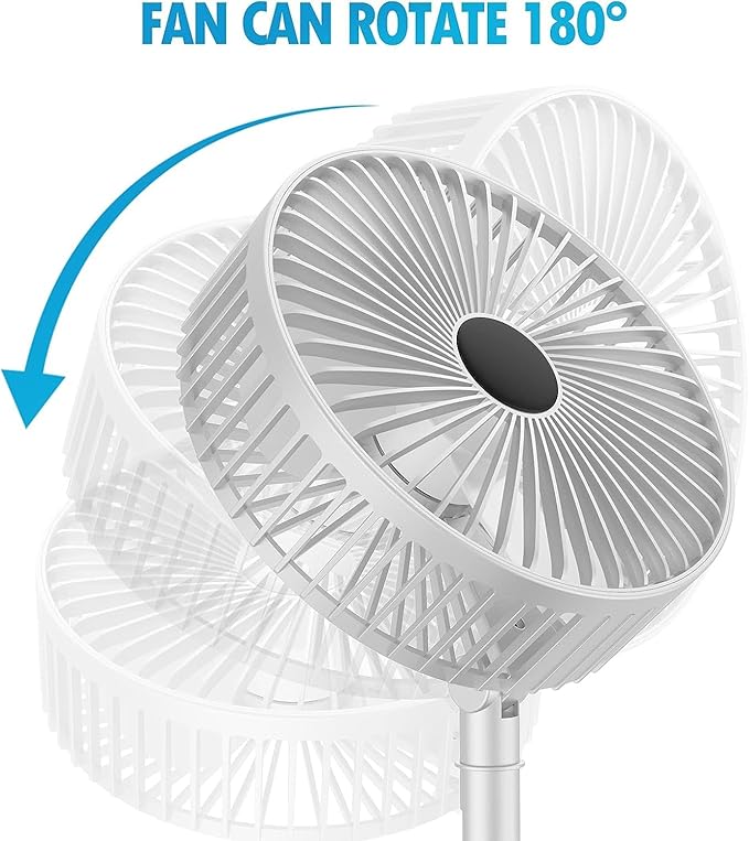 Portable rechargeable table fan