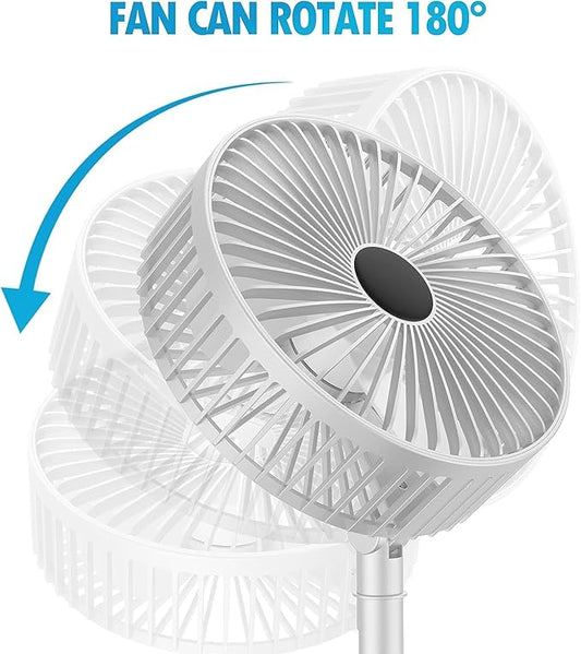 Portable rechargeable table fan