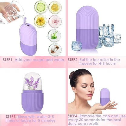 Ice roller for reducing eye bags