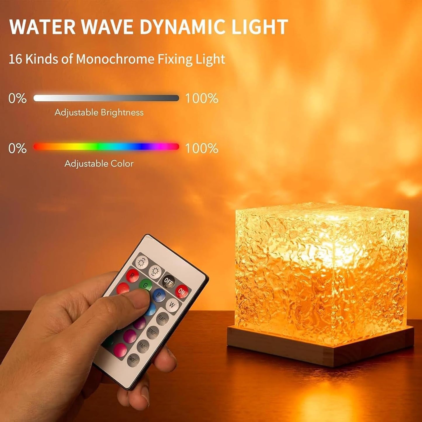 3D ocean wave projector LED lamp