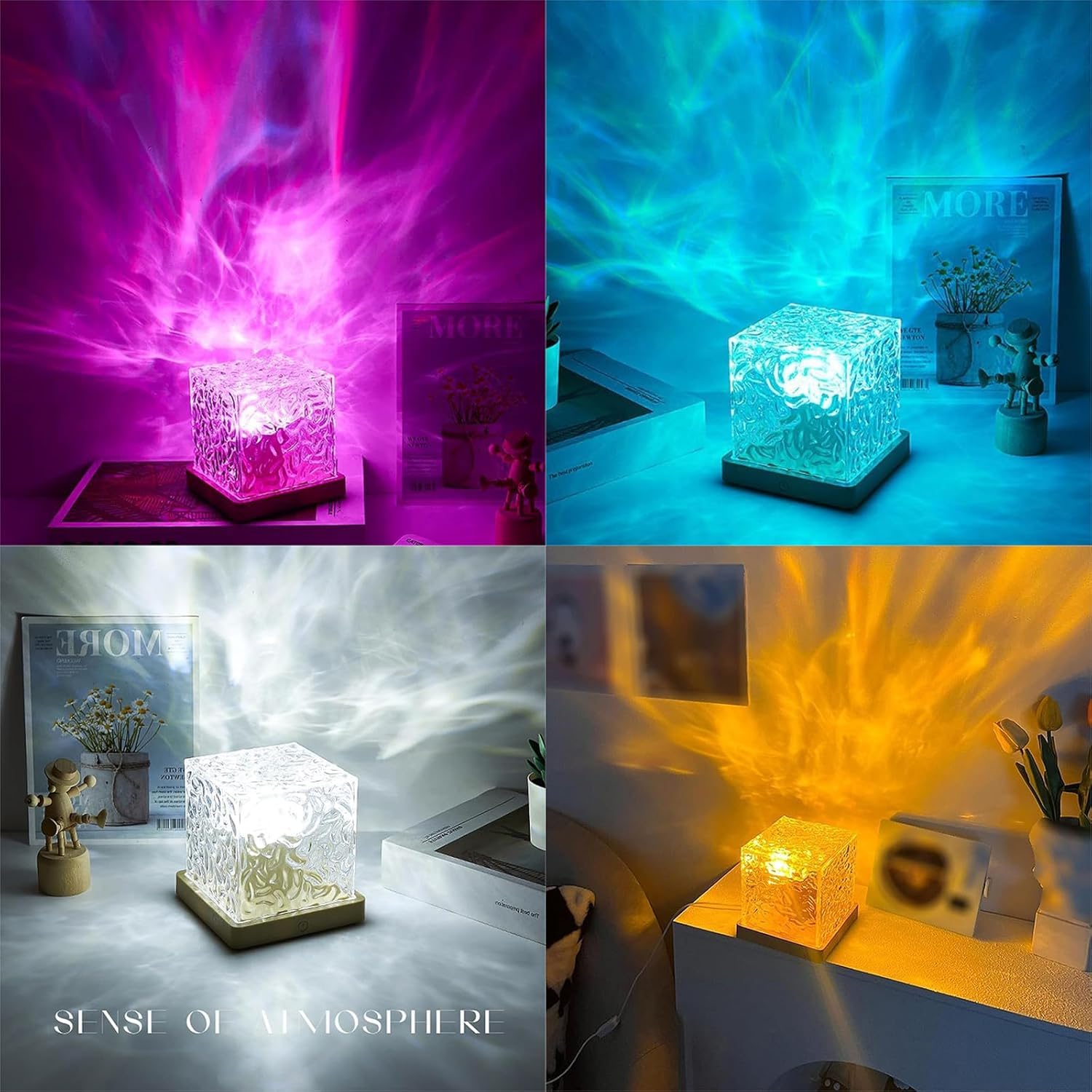 Color changing ocean wave projector light