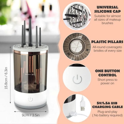 Professional electric makeup brush cleaner