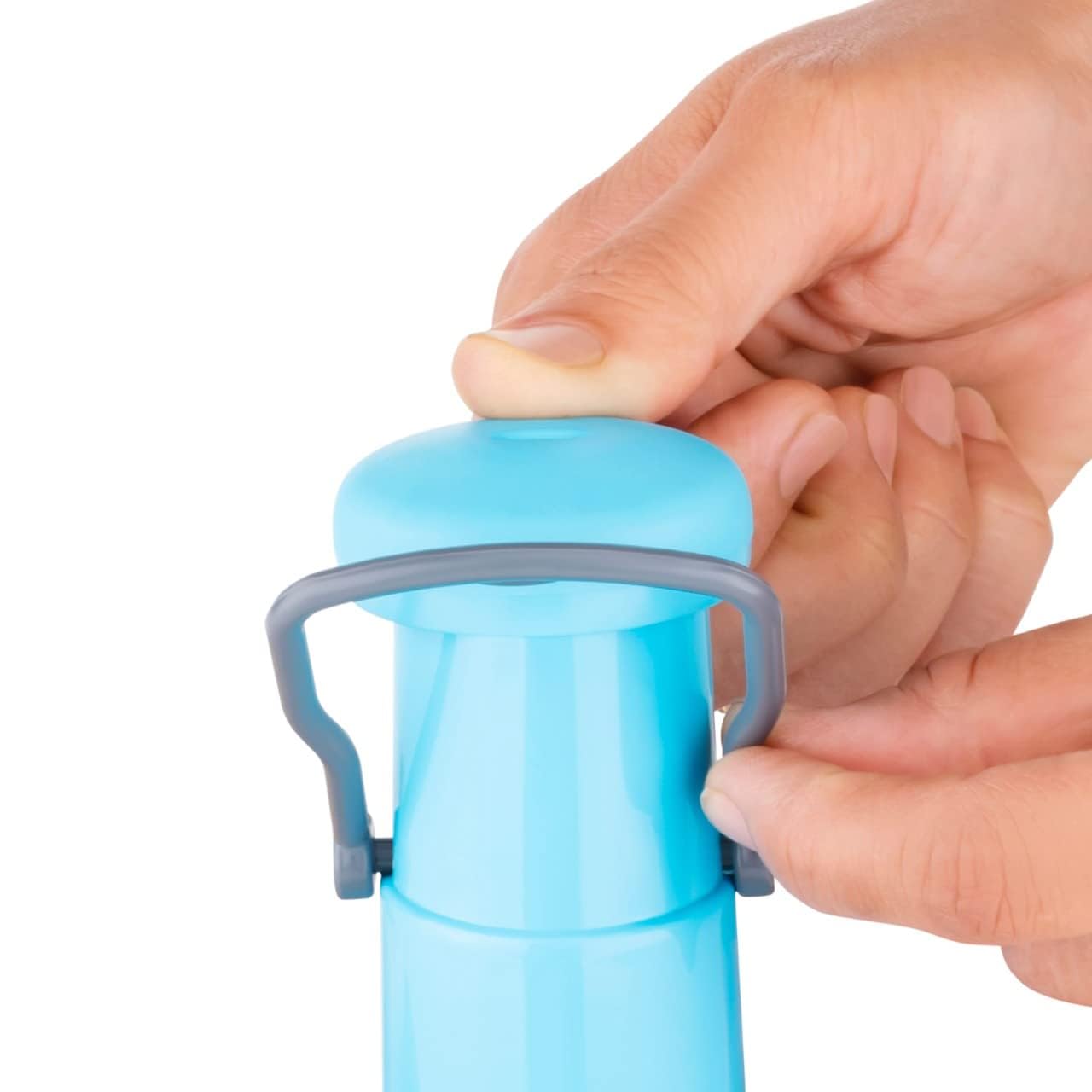 Easy hand press food chopper for kitchen