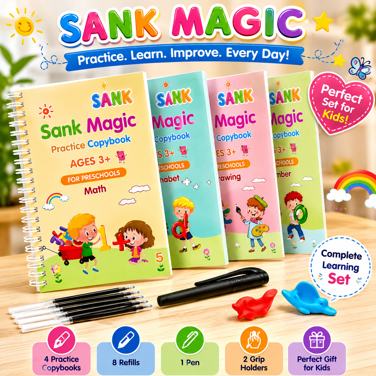 Original Sank Magic Practice Copybook