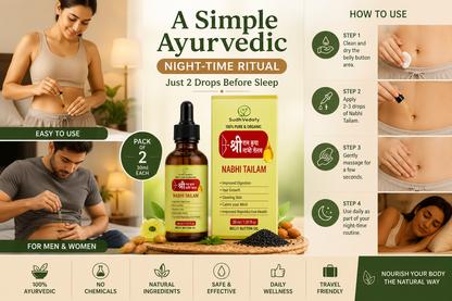 How to use Sri Ram Kirpa Nabhi Tailam with simple nightly application steps