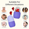 Reusable silicone face cooling roller
