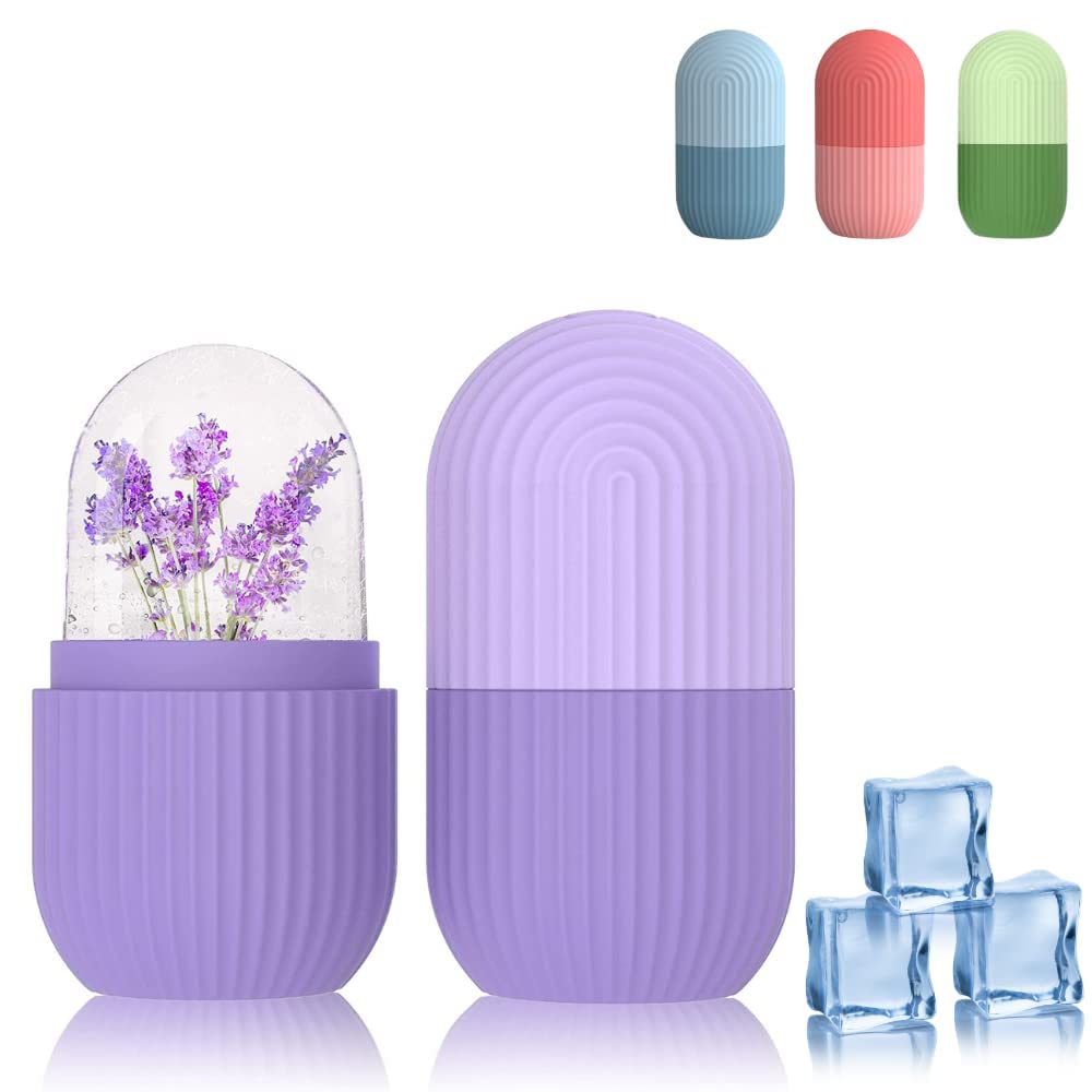 Reusable silicone face cooling roller