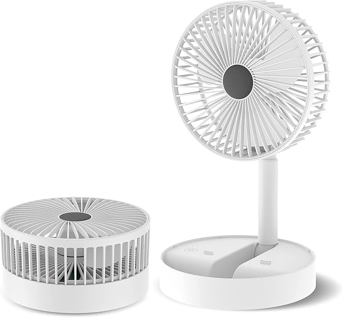 Foldable USB table fan for travel