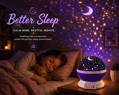 Colorful rotating projector lamp for party bedroom