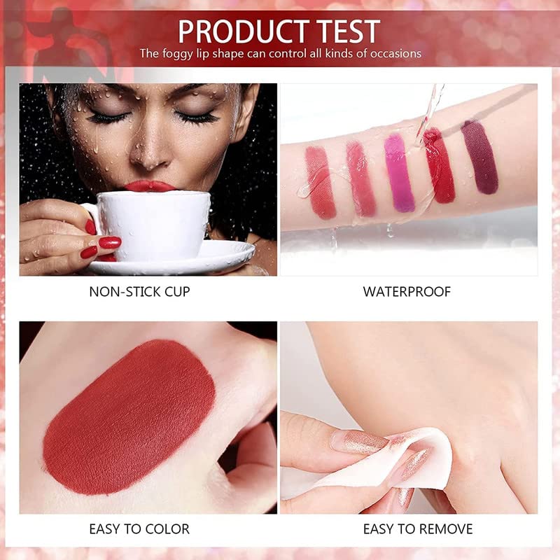 Waterproof matte liquid lipstick colors